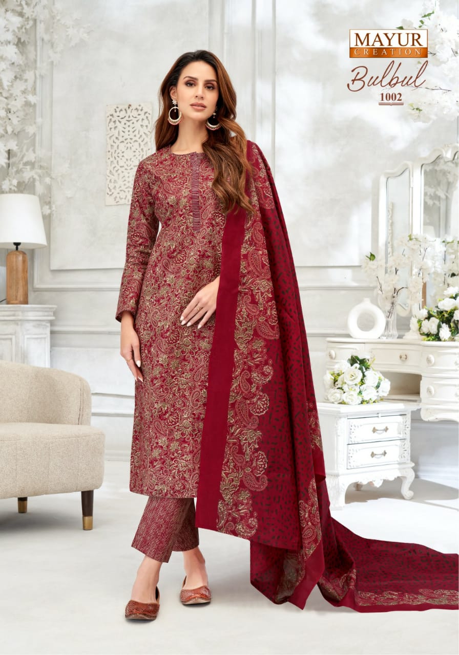 Bulbul Vol 1 By Mayur Cotton Dress Material Wholesale Price
