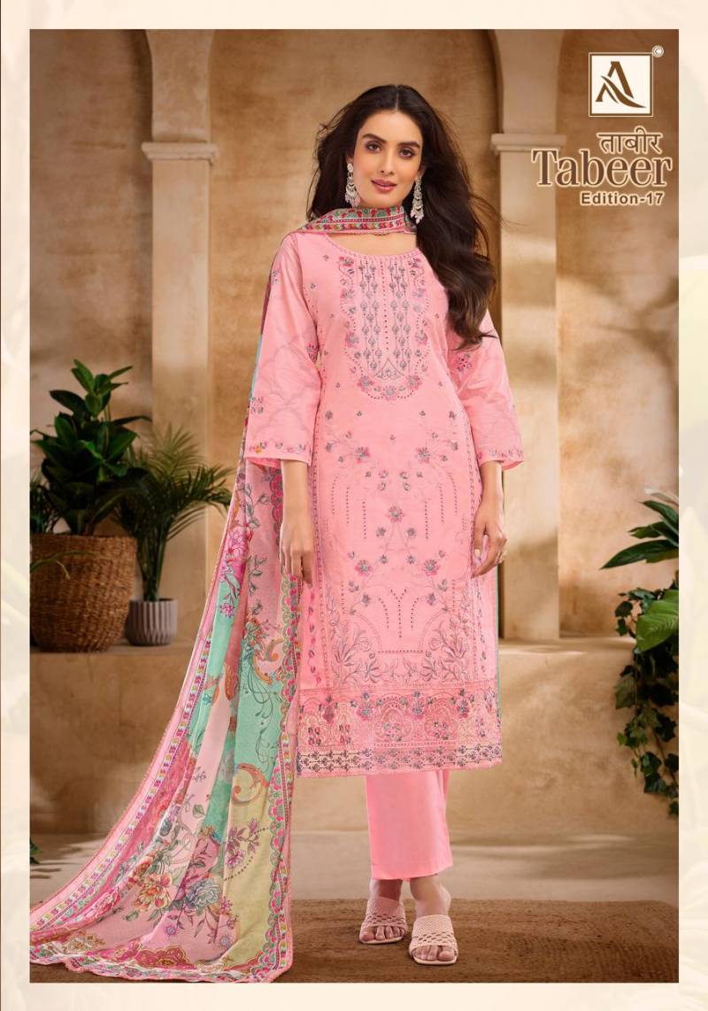Tabeer Edition 17 By Alok Suit Cambric Lawn Dress Material Surat Wholesale Market