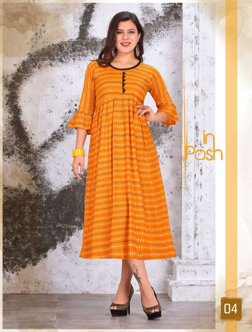 Diva Latest Fancy Regular Casual Wear Rayon Wear Printed Anarkali Rayon Kurtis Collection
