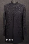 Black Outluk Vol 144 Designer Heavy Armani Mens Indo Western 14410