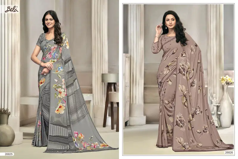 Stanza Vol 15 By Bela Fashion Digital Printed Saree Best Wholesale Shop In Surat
