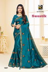 Ronisha Swastik New Festive Wear Silk Embroidery Saree Collection