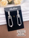 Ad Diamond Silver And Rose Gold Earrings 11 Online Wholesale