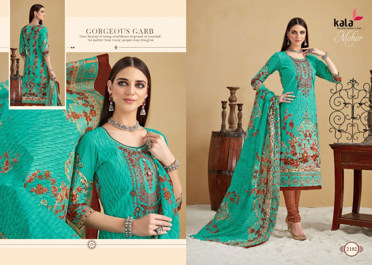 Kala Meher Vol 3 Daily Wear Casual Wear Latest Printed Cotton Dress Material 