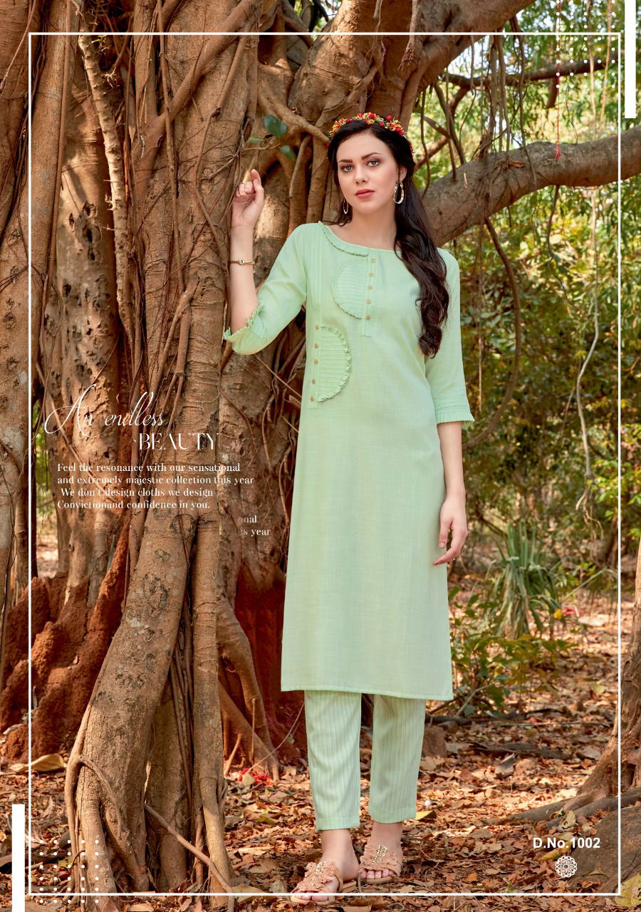 PARRA STUDIO EXPERIENCE FLUID FASHION Latest Designer Heavy Casual Wear Rayon Kurtis With Pent Collection