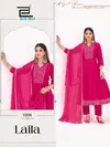 Laila By Blue Hills Berlin Silk Kurti With Bottom Dupatta Wholesalers In Surat