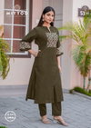 Samyaa By Mittoo Viscose Weaving Kurti With Bottom Exporters In India

