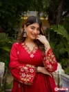 KF 306 Kalaai Pv Chanderi Embroidery Kurti With Bottom Dupatta 
