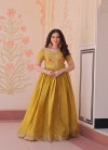 KA 1171 Gold Crush Embroidery Designer Wholesale Gown Suppliers In Mumbai