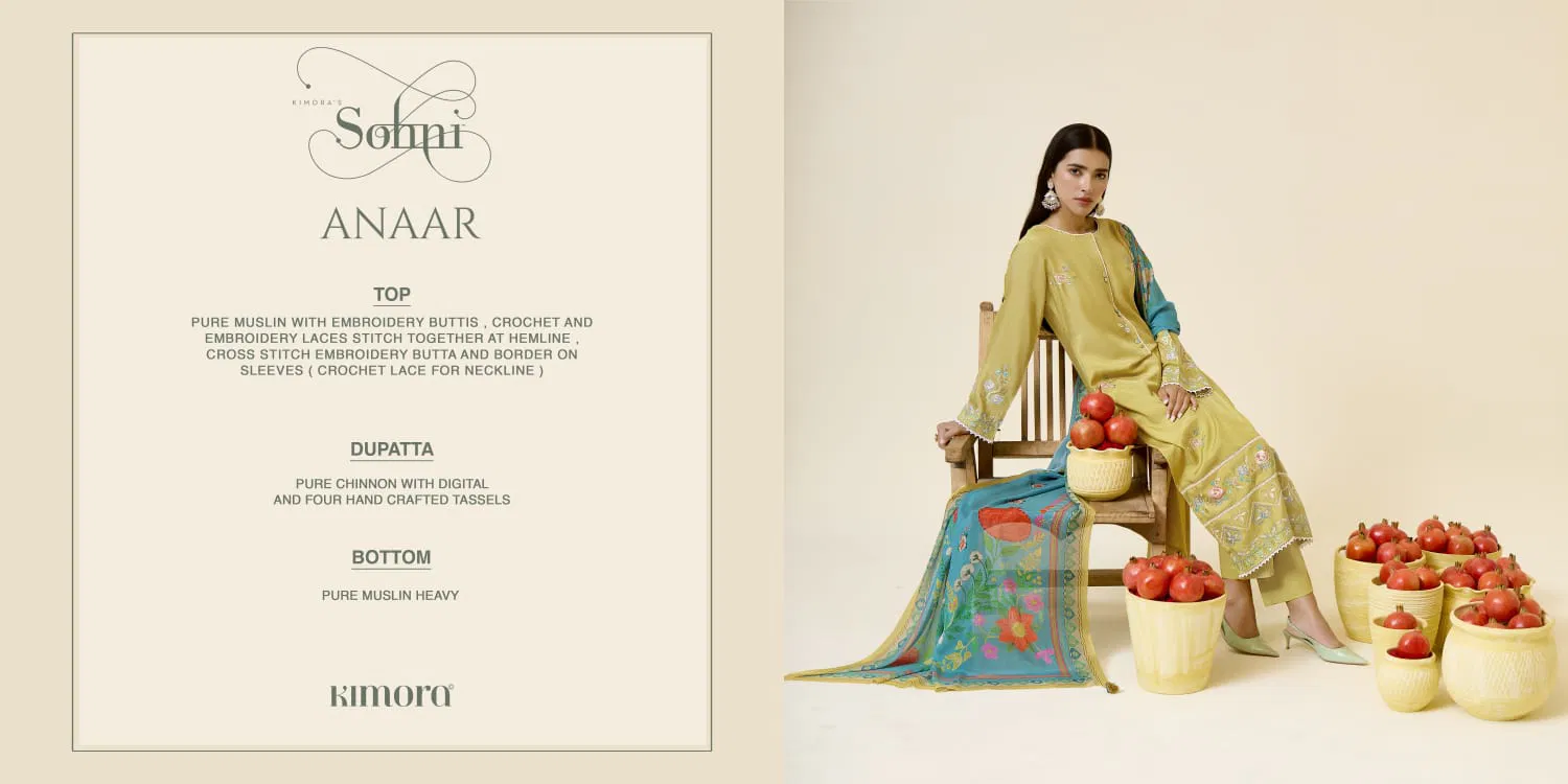 Anaar Vol 13 By Kimora Sohani Muslin Salwar Suits Wholesale Price In Surat