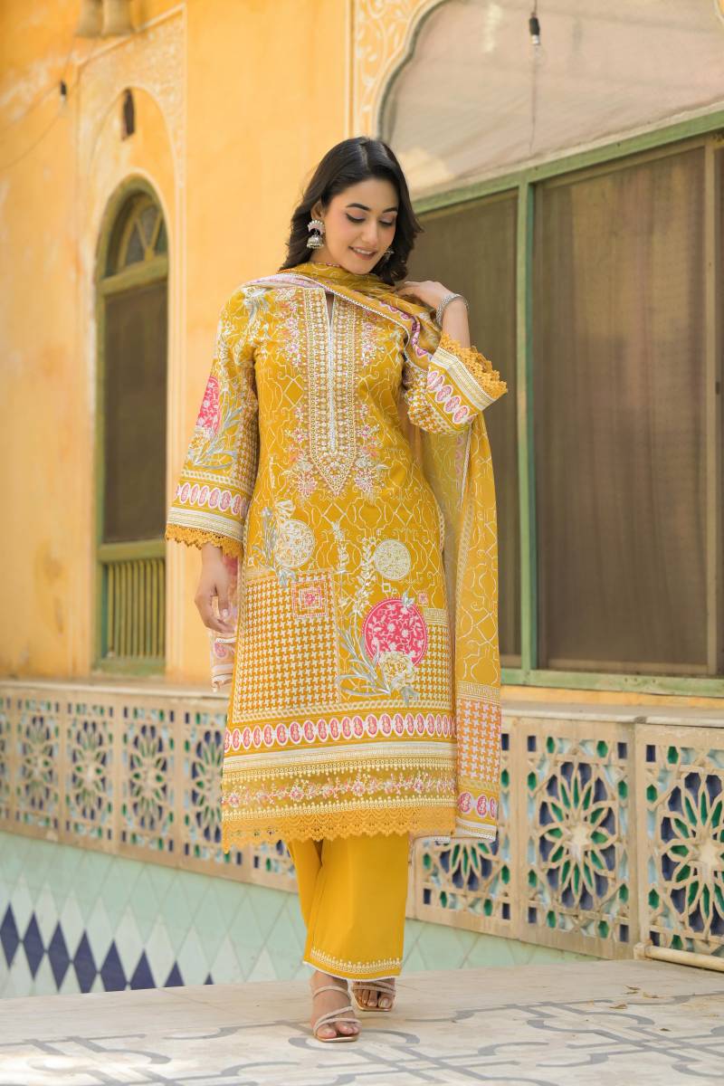Tanyaa P 254 Cotton Wholesale Kurti With Bottom Dupatta In India