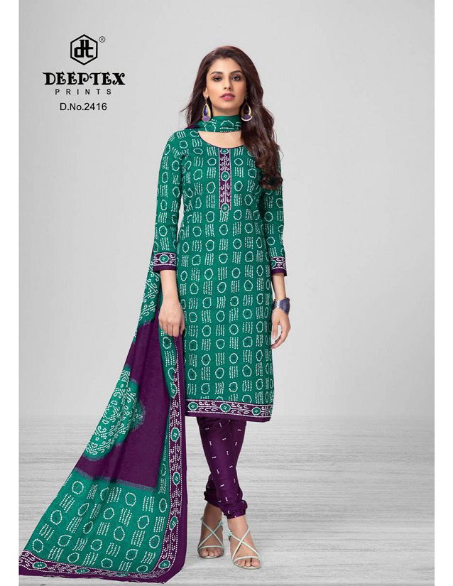 Deeptex Classic Chunaris 24 Latest Fancy Designer Casual Regular Wear Printed Cotton Dress Material Collection
