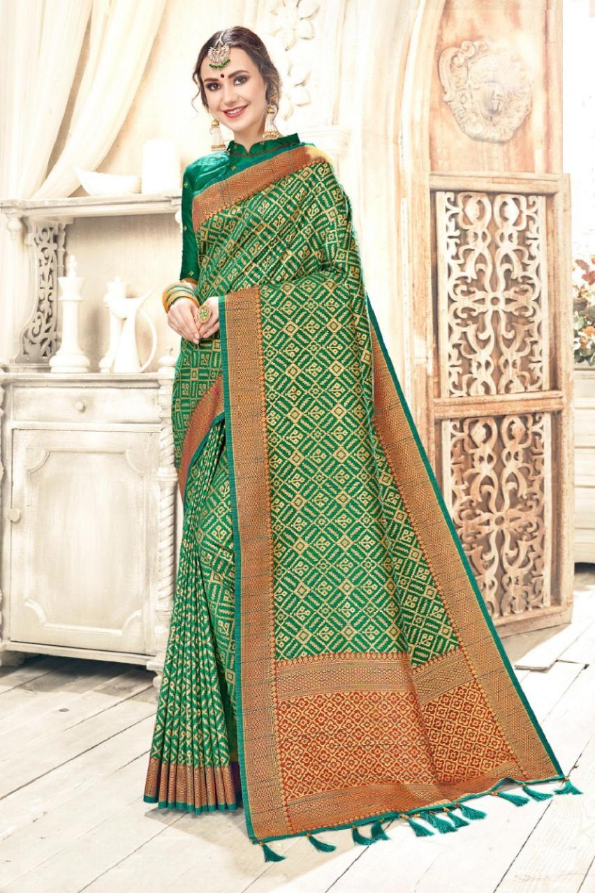 Latest Designer Party Wear Bhagalpuri Saree Collection