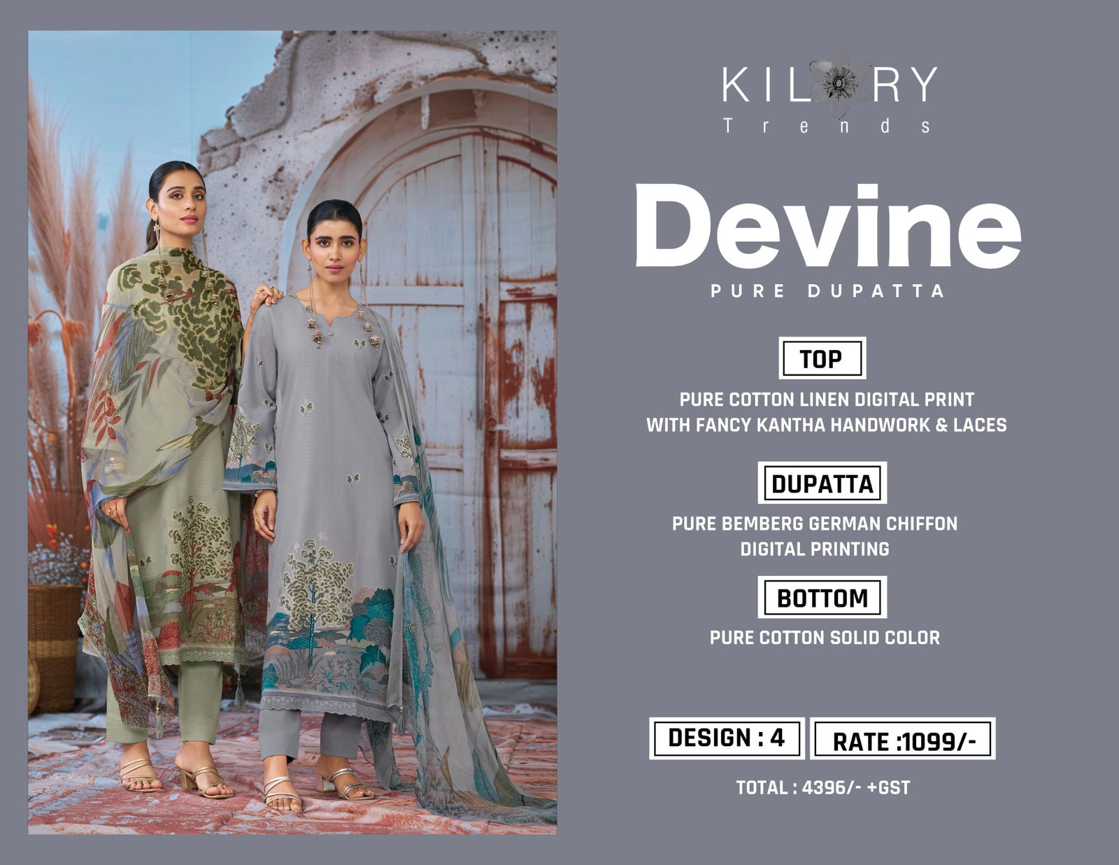 Devine By Kilory Cotton Linen Printed Salwar Kameez Exporters In India