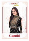 Gamthi Vol 10 By Aarvi Cotton Printed Kurti With Bottom Dupatta Exporters In India
