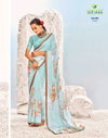 Shambhavi 41001-41012 By Sanskar Digital Floral Print Fancy Chiffon Sarees Suppliers In India