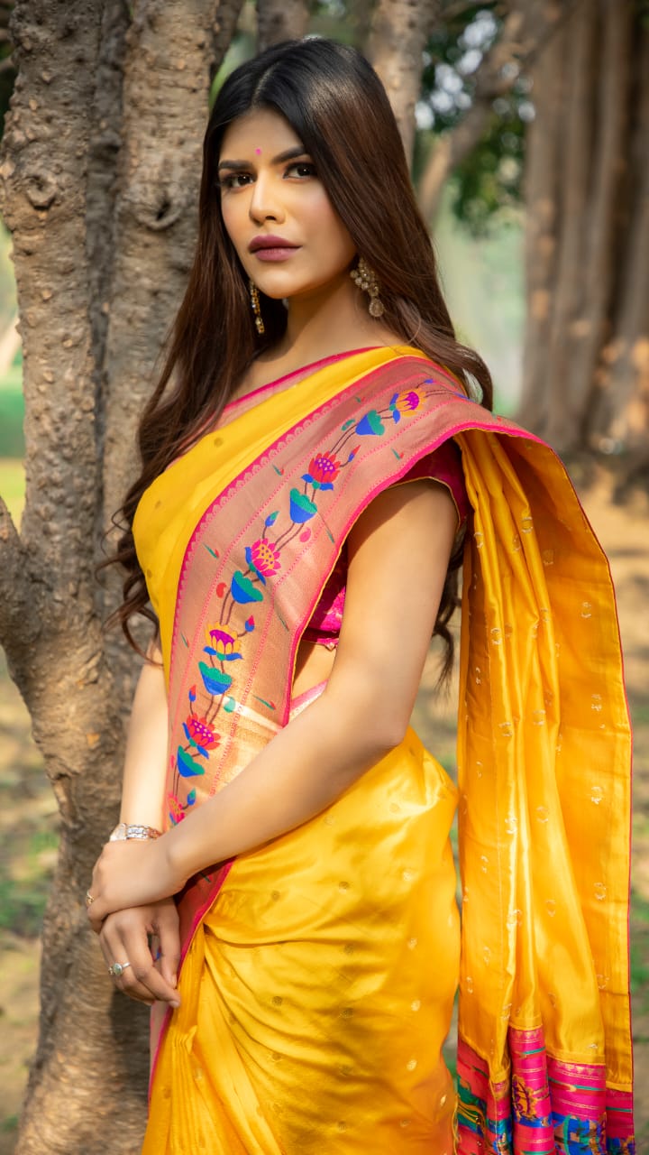 Rajyog Pathani Latest Collection fancy Festive Wear Heavy Soft Silk Saree 
