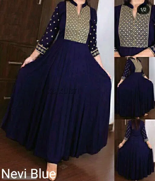 Diva Poli Rayon Gown Catalog