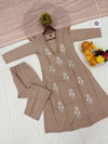 KF 4082 Kalaai Cotton Embroidery Online Kurti With Bottom Dupatta Wholesale
