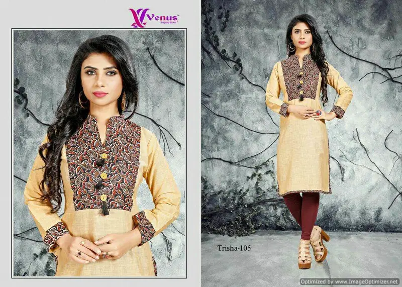 Trisha Vol-1 Designer Stylish Casua Wear Long Sleeves Kurti Collection