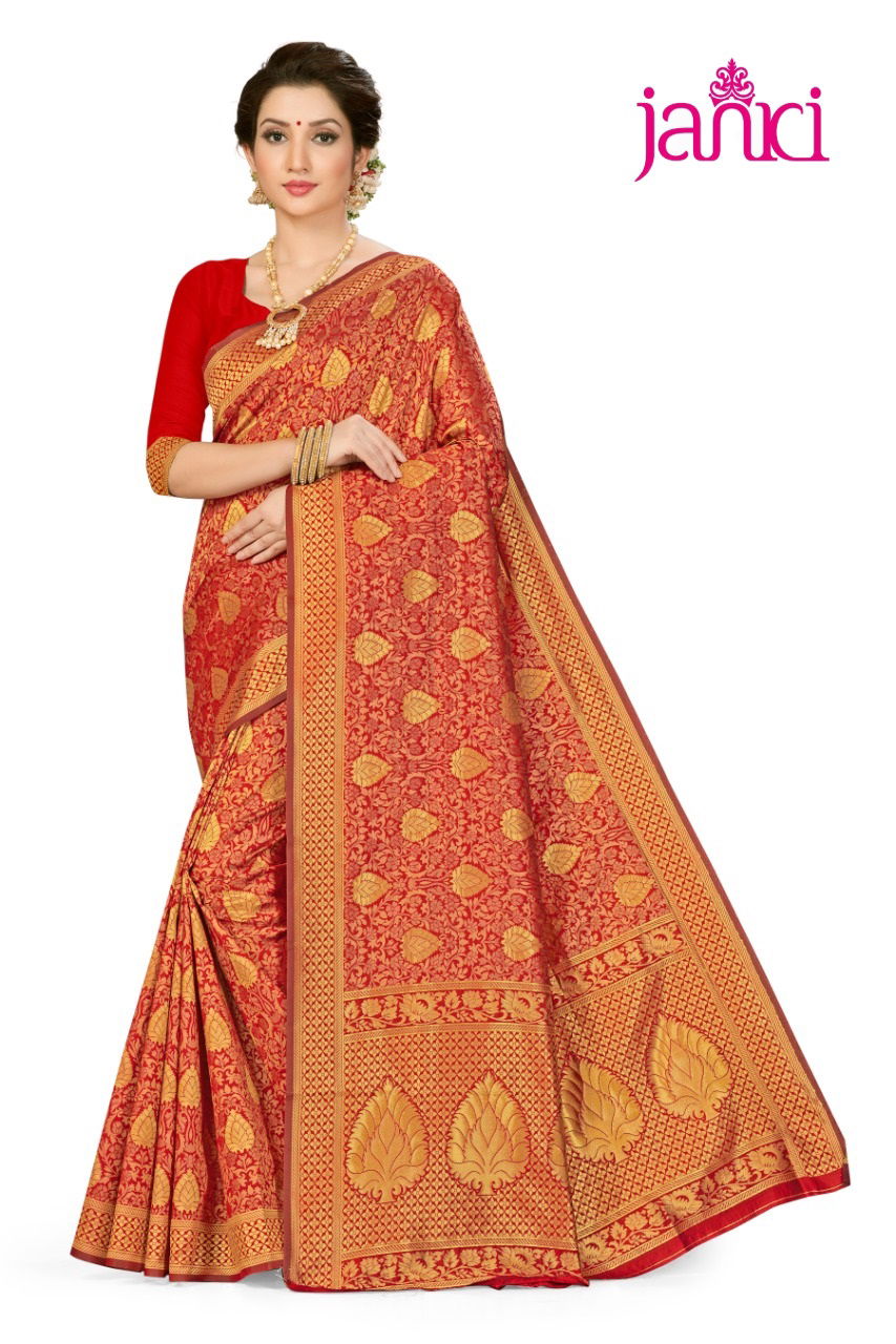 Janki Latest Designer Heavy Party Wear Wedding Silk Saree Collection 