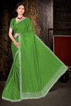 Ronisha 20 Checks Lycra Satin Silk Wholesale Party Wear Saree In India