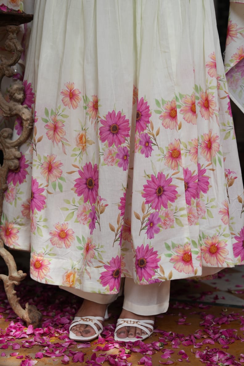Tanyaa P 251 Cotton Anarkali Readymade Suit Suppliers In India