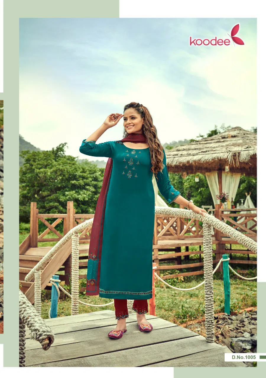 Koodee Mayra 1 Festive Wear Designer Fancy Rayon Ready Made Collection
