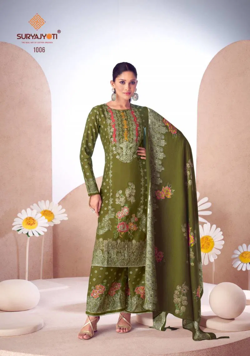Komal Vol 1 by Suryajyoti Modal Discharge Printed Dress Material Orders In India