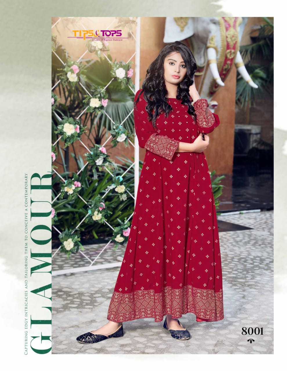 Tips Tops Monalisa 8 Latest Fancy Ethnic Wear Rayon Anarkali Kurti Collection