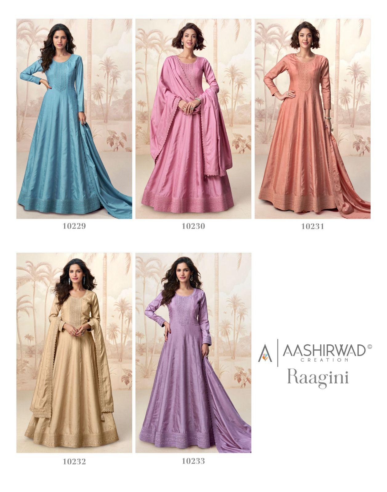 Raagini By Aashirwad Silk Readymade Suits Wholesale Shop In Surat
