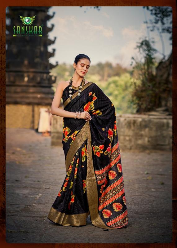 Bunai Ki Kahani By Sanskar Dola Online Casual Wear Saree Wholesale 