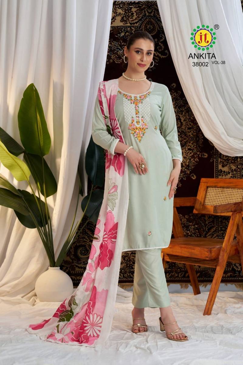 Ankita Vol 38 By Jt Rayon Printed Dress Material Best Wholesale Shop In Surat