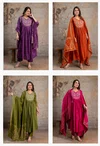 Naisha K 392 Mul Mul Embroidered Designer Kurti With Pant Dupatta Online Wholesale