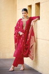 Heer By Ossm Viscose Roman Silk Online Kurti With Bottom Dupatta Wholesale Market
