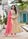 Anarkali Vol 7 By Radhika Rayon Wholesale Anarkali Kurti With Bottom Dupatta In India
