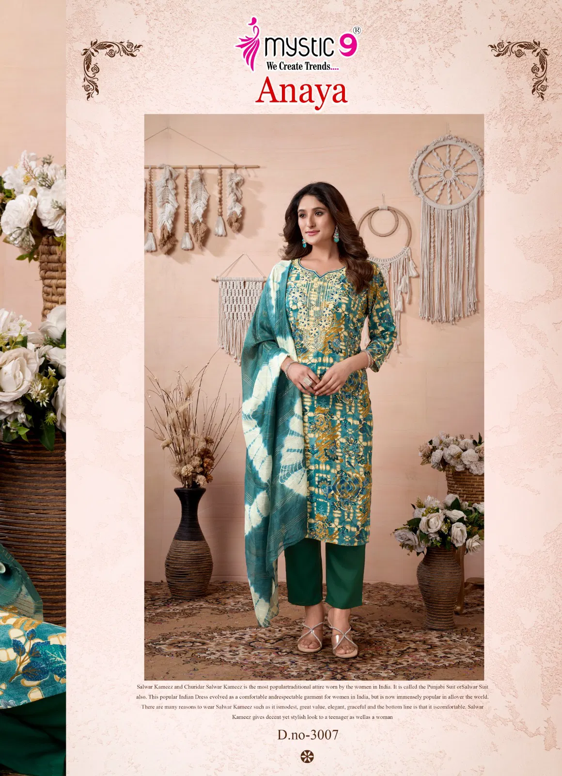 Anaya Vol 3 By Mystic 9 Rayon Kurti With Bottom Dupatta Wholesalers In Delhi