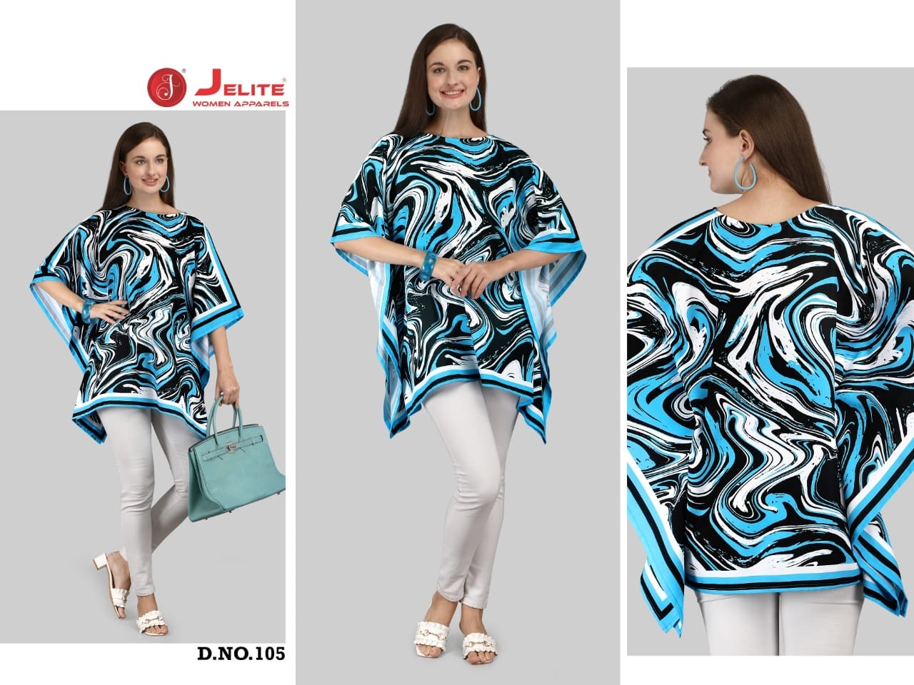 Jelite Tunic Kaftan Polyester Regular Wear Stylish Collection
