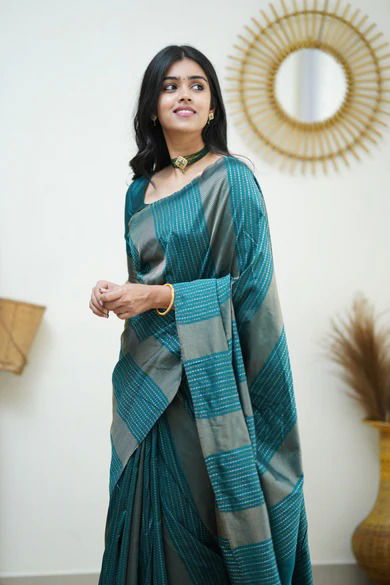 Mf 1410 Soft Lichi Silk Designer Sarees Catalog