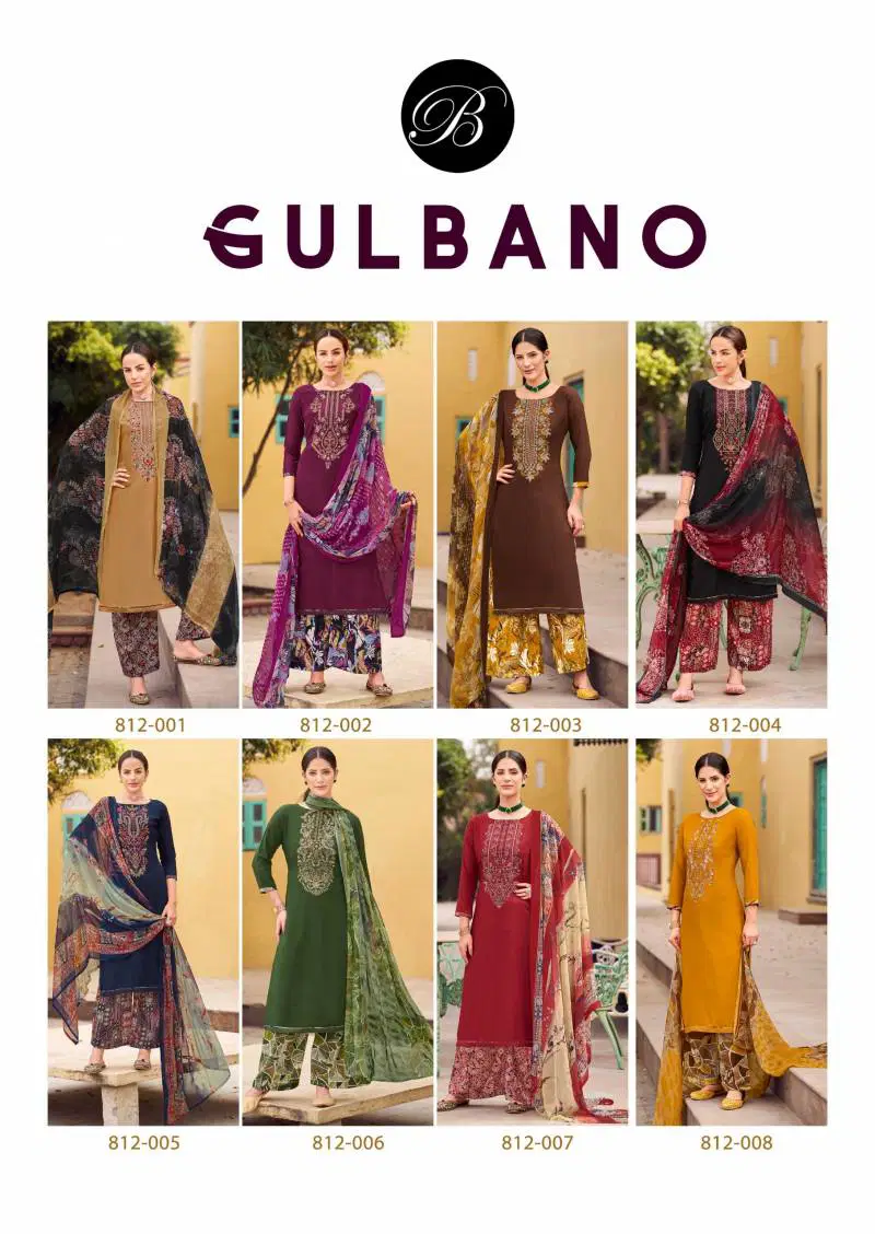 Belliza Gulbano Vol 3 Viscose Rayon Slub Dress Material Wholesale Clothing Distributors In India