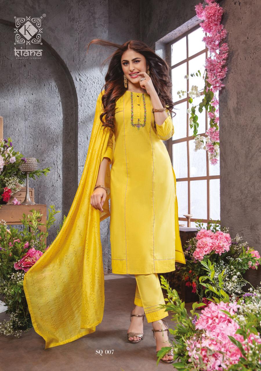 KIANA SUMMER QUEEN Latest Festive Wear Fancy Pure Cotton Lurex Touch  Thread Work Heavy salwar Suit Collection
