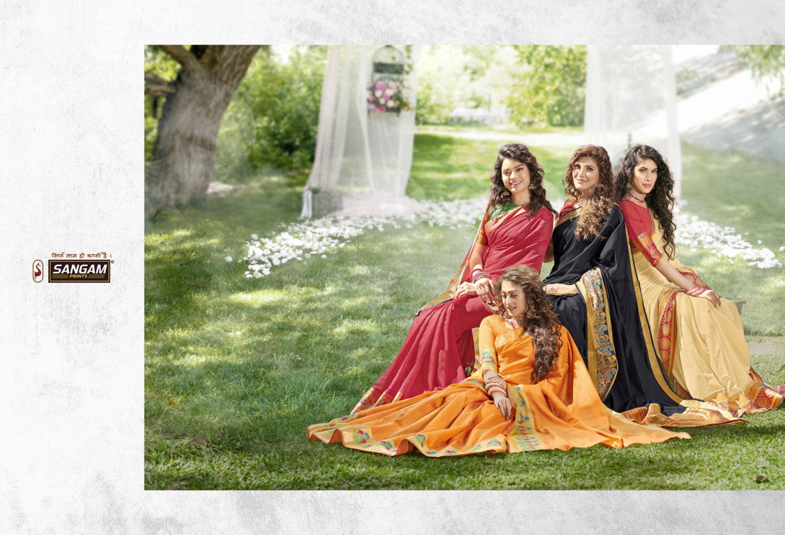Sangam Bengal Handloom Latest Designer Wedding Wear Festive Wear Silk Saree Collection