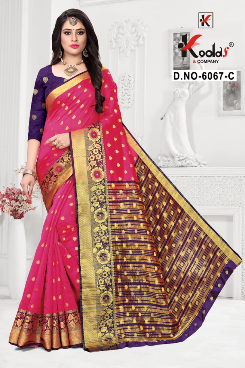Chahek 6067 Heavy Designer Silk Festive Wear Saree Collection
