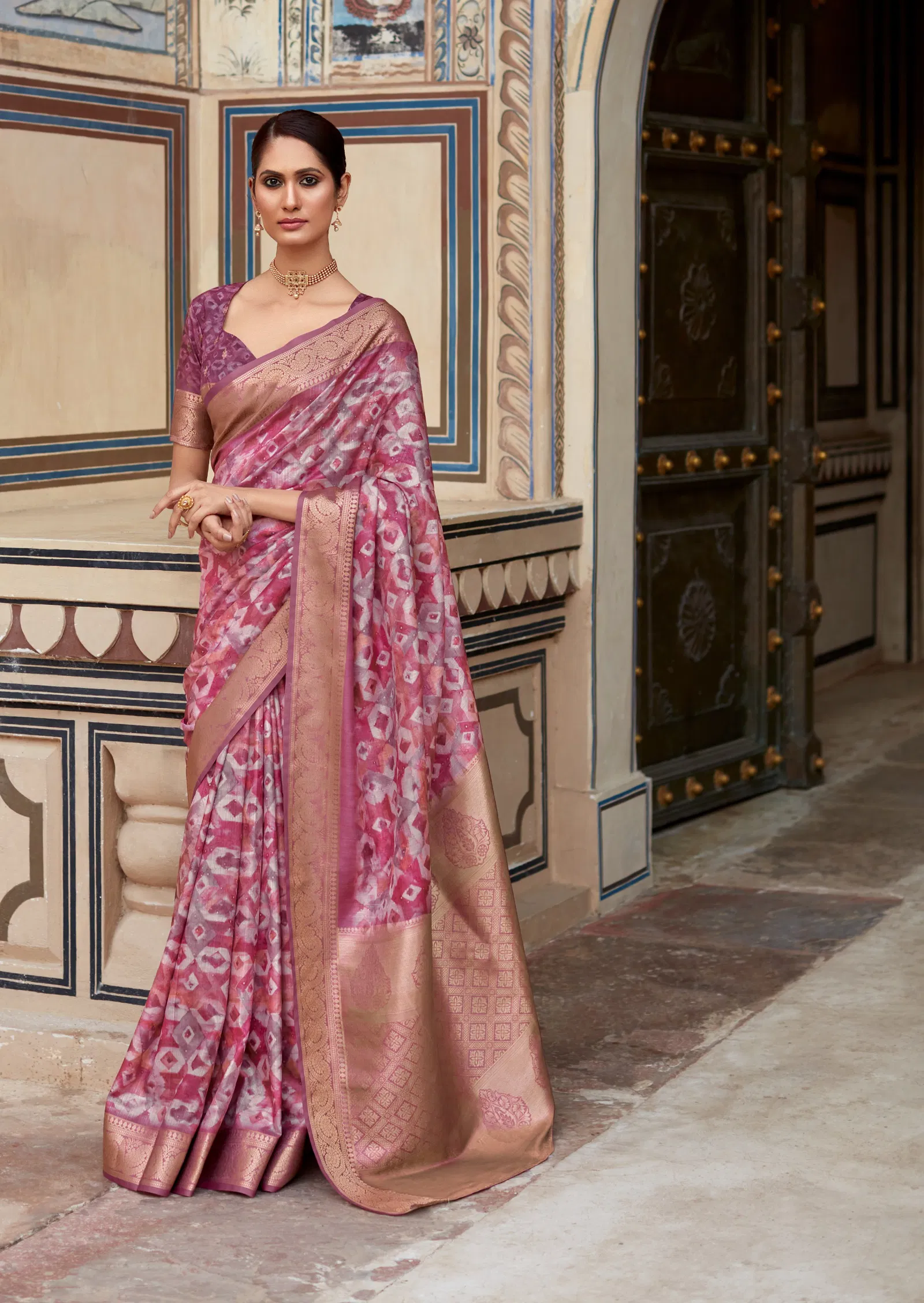 Rashmika Silk By Rajpath Handloom Silk Printed Saree Exporters In India