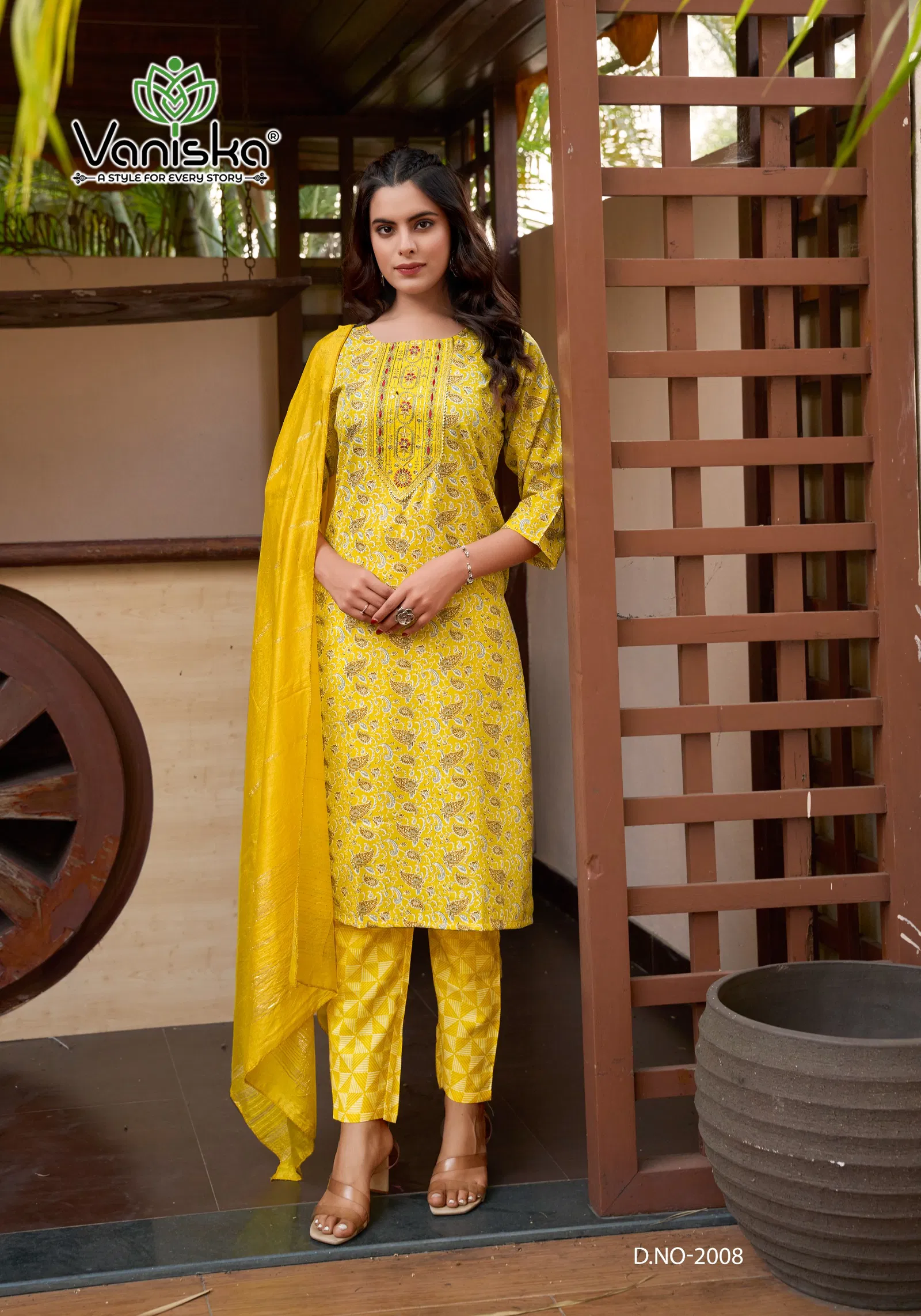 Sunrise Vol 2 By Vaniska Straight Printed Kurti With Bottom Dupatta Orders In India