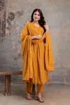 Naisha K 347 Cotton Embroidery Work Kurti With Pant And Dupatta Wholesale Market In Surat With Price