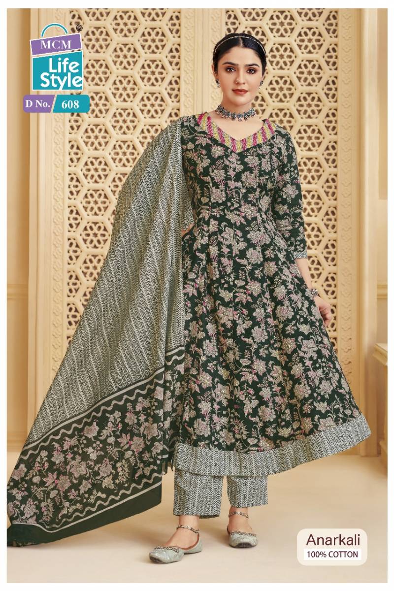 Anarkali Vol 6 By Mcm Cotton Readymade Suit Wholesalers In Delhi