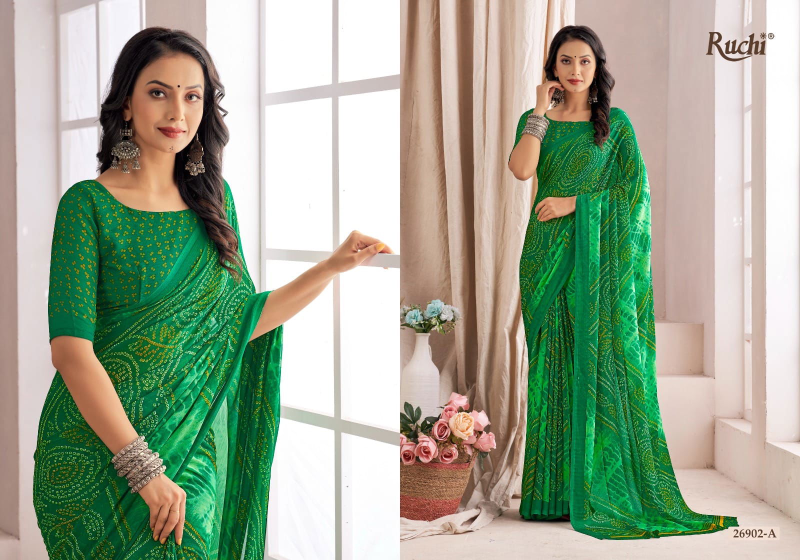 Star Chiffon 137 By Ruchi Bandhani Printed Daily Wear Sarees Catalog
