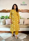 Flower Velly Vol 1 By Vaniska Aline Cut Surat Kurti With Bottom Wholesale Market