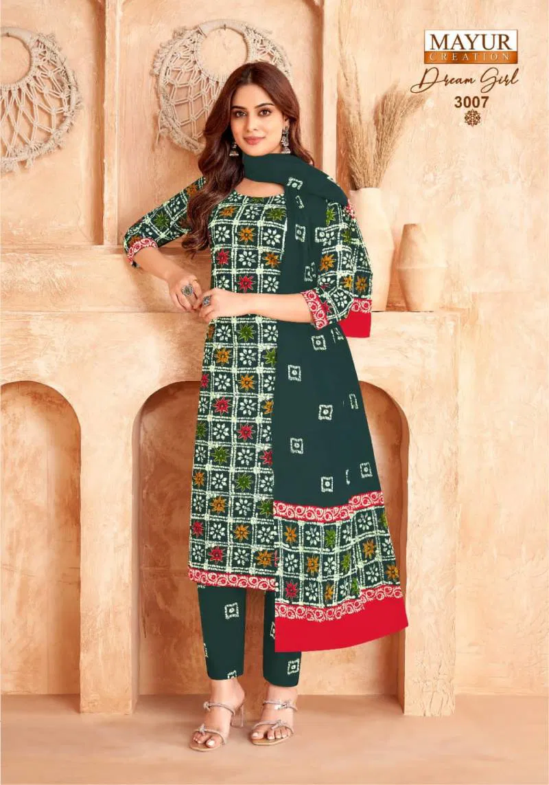 Dream Girl Vol 3 By Mayur Cotton Printed Kurti Bottom With Dupatta Wholesale In India